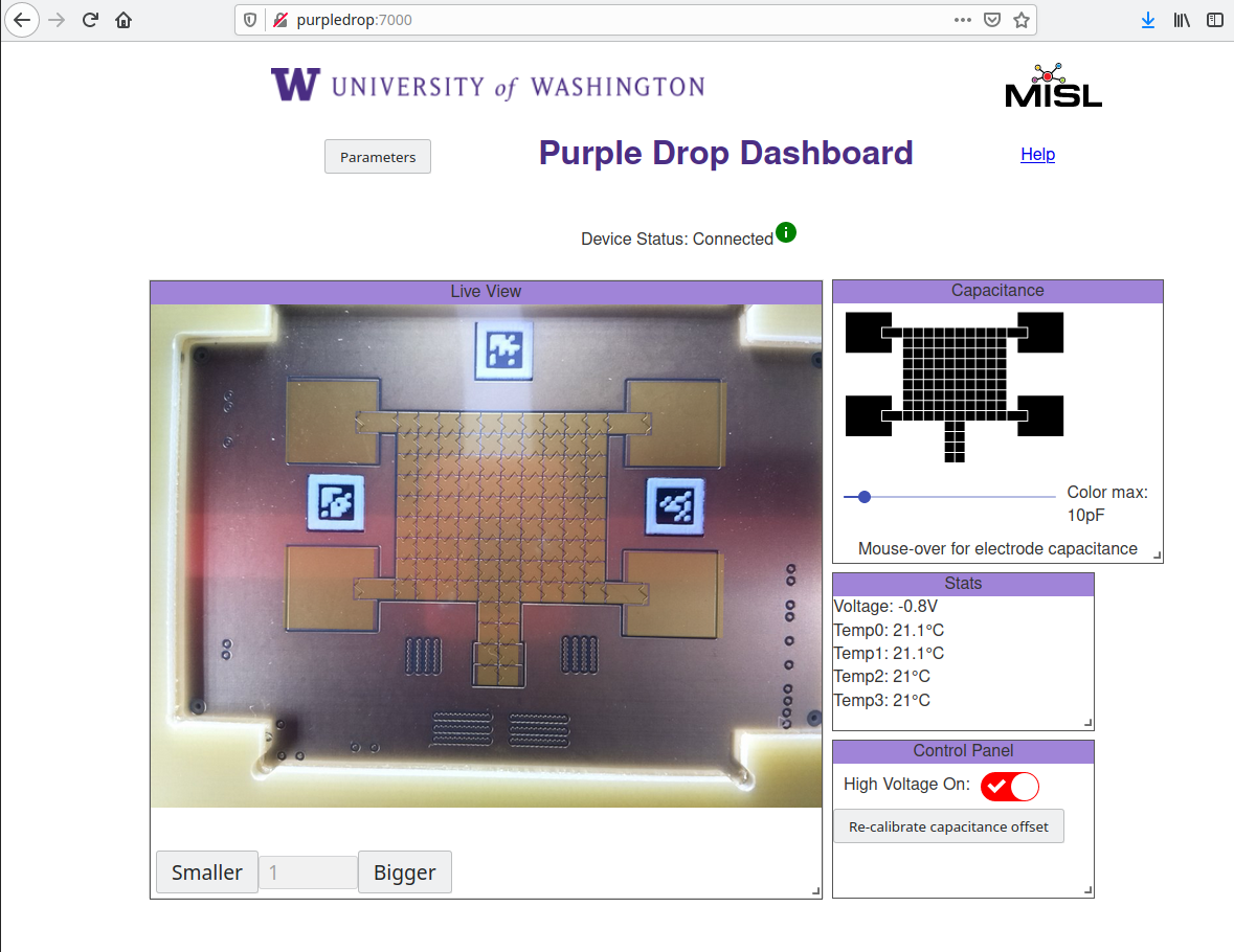 PurpleDrop Dashboard Screenshot